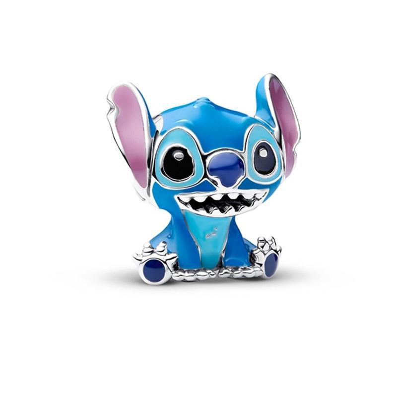 Miniso Lilo & Stitch Charm Bead Component Bead Components Compatible With Authentic Original Snake Copper Metal Bracelet High Quality Fine Jewelry