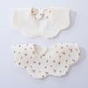 Double-Sided Waterproof Cotton Baby Bib - 360° Rotating, Breathable Gauze Saliva Towel