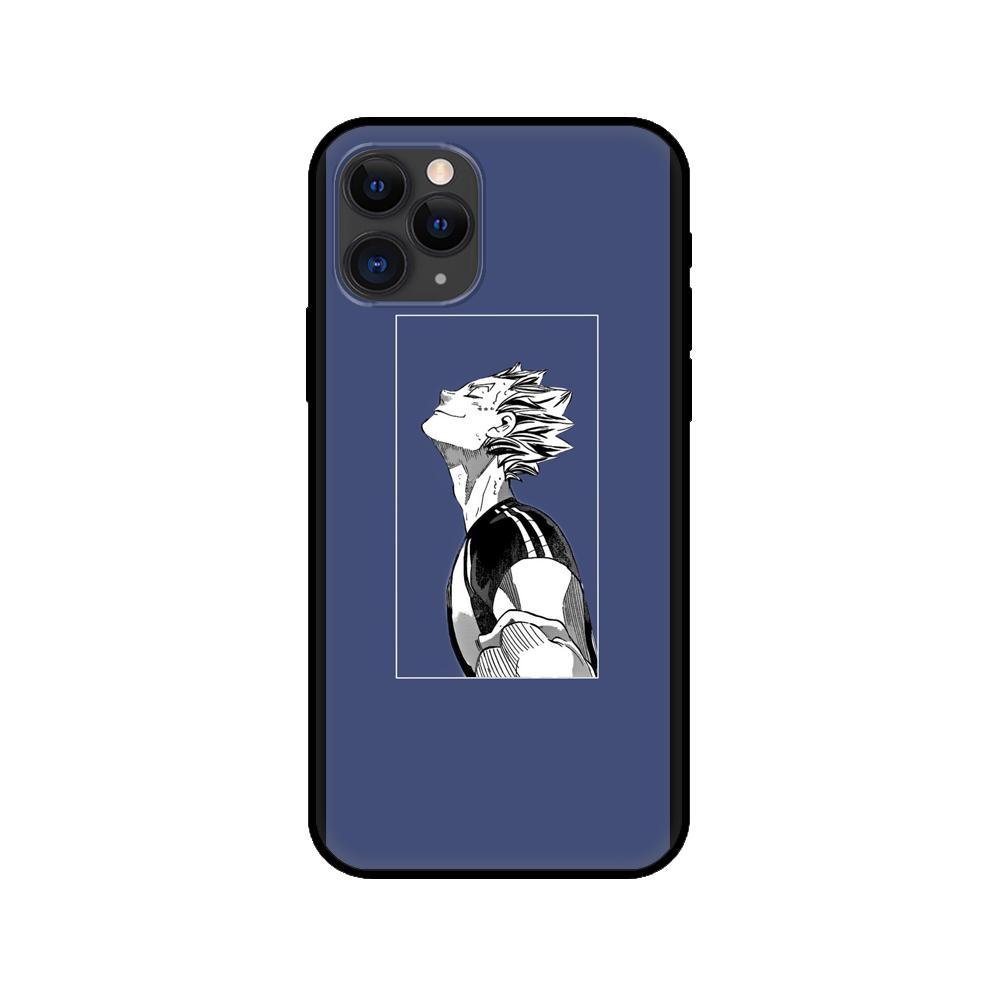 Husă tpu neagră pentru iphone 5 5s se 2020 6 6s 7 8 plus x 10 XR XS 11 12 mini pro MAX copertă spate Haikyuu bokuto koutarou