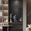 Elegant Resin Ballet Girl Figurine – Abstract Dance Art Home Decoration