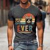 Best Cat Dad Ever Graphic T Shirts Men Vintage Gift Men Premium T Shirt Harajuku Animal Cat Tees Cats Lover Streetwear Tshirt