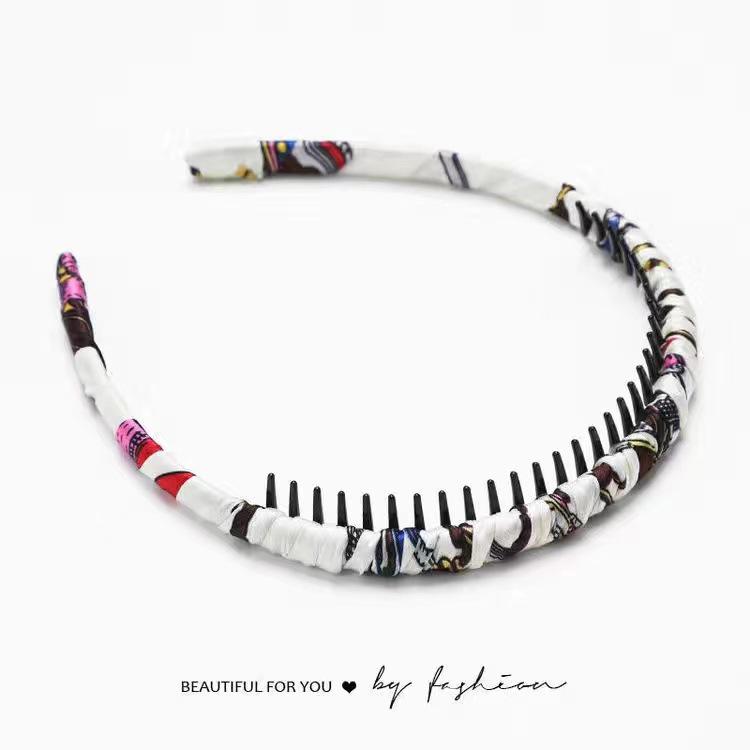 

Нескользящая повязка на голову из корейской ткани, скрепленная вручную, с зубчатым захватом