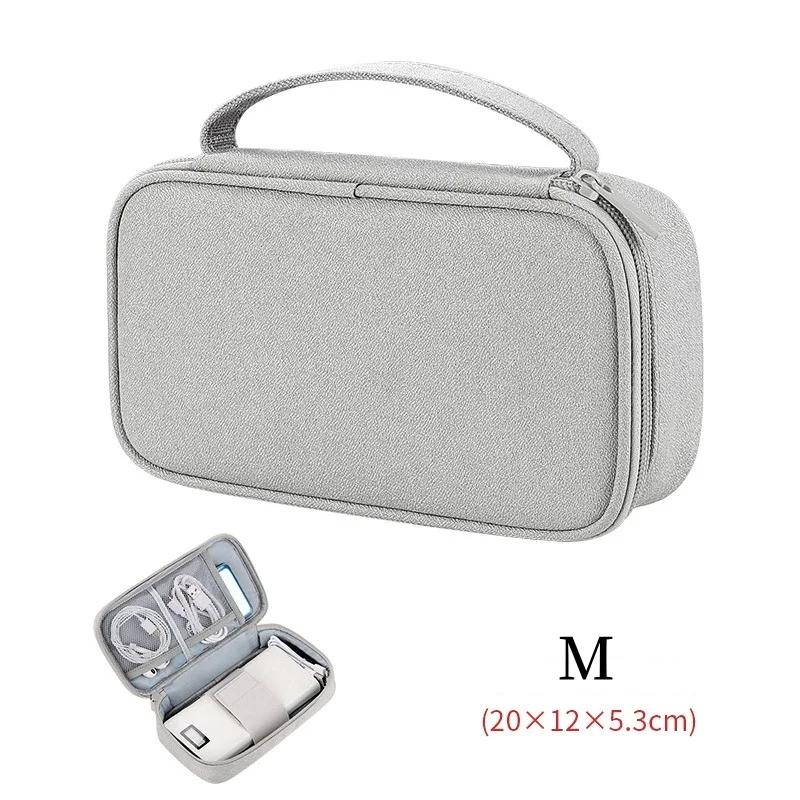 Large Size Travel Cable Organizer Bag Storage Pouch Carry Case Portable Waterproof Storage Bags for Cable Cord and Electronics AVE