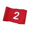 4Pcs Numbered Golf Practice Flag With Clear 1, 2, 3, 4 Numerals Oxford Cloth Small Putting Golf Flags Easy to Use