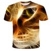 Sommer Rundhals bedrucktes Kurzarm Freizeit-Top Herren Damen T-Shirt