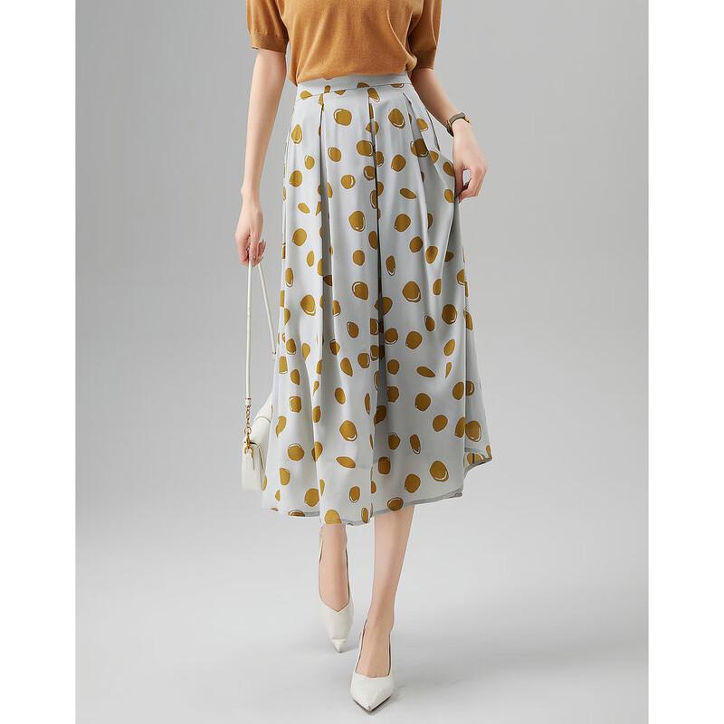 Demana Urban Pleated A-Line Midi Skirt