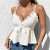 Nuovo Top Sexy Halter in Pizzo Senza Maniche da Donna per Primavera ed Estate