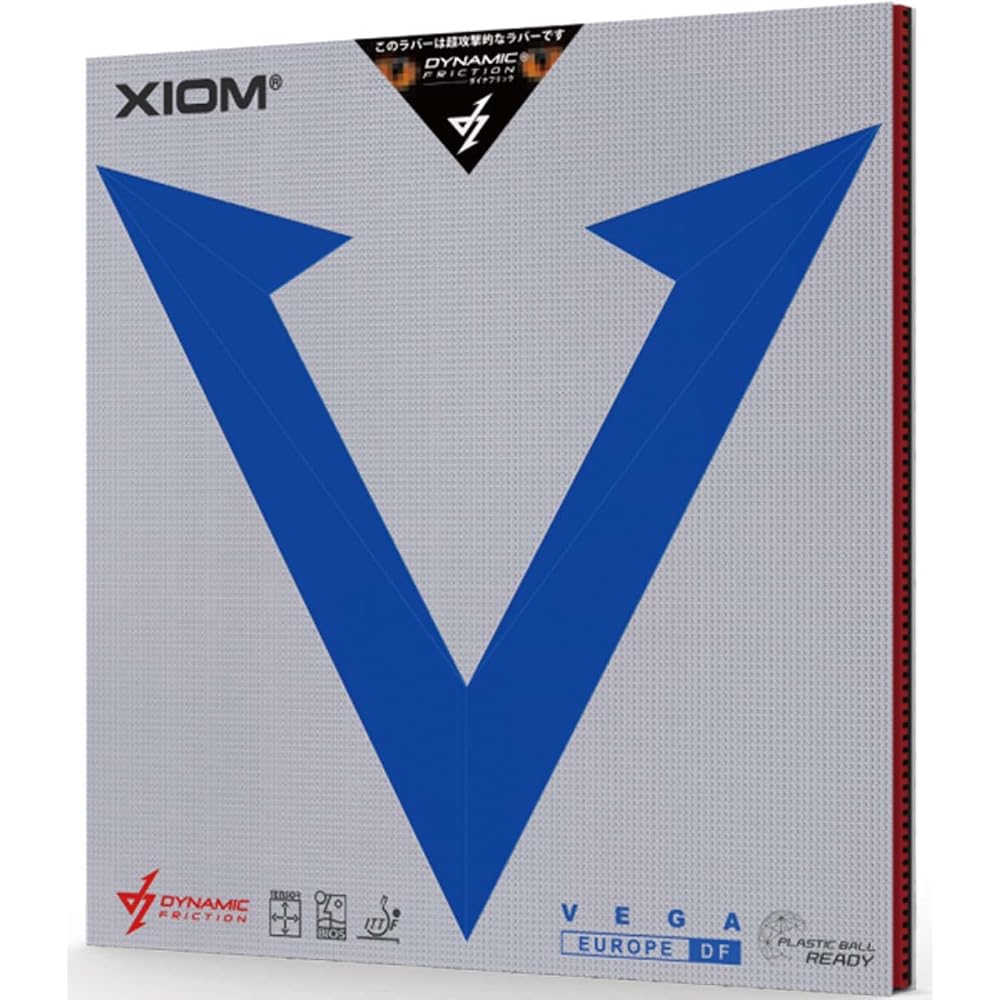 Xiom Vega Europe DF Table Tennis Rubber Soft Black MAX 10531