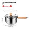 316 stainless steel pot super thick baby food pot stainless steel  soup baby milk  cooking one pot
