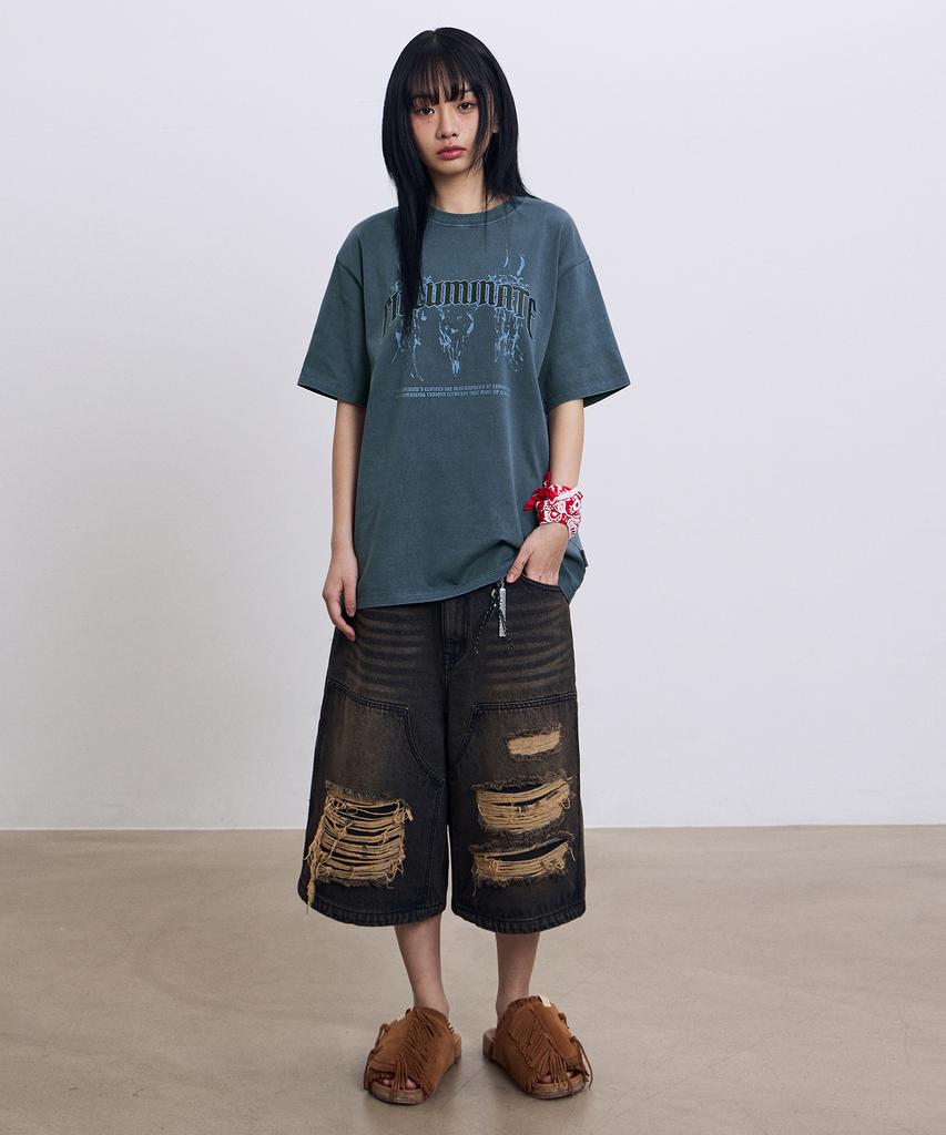 FILLUMINATE Zodiac Graphic T-Shirt - Brown