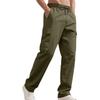 Men's Workwear Casual Stretch Waistband Multi-Pocket Straight-Leg Pants