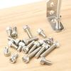 150pcs/box 304 Stainless Steel Hex Head M3 Screw And Nut SetSet Hexagon Socket Screws Bolts Nuts For Small DIY Repair Projects