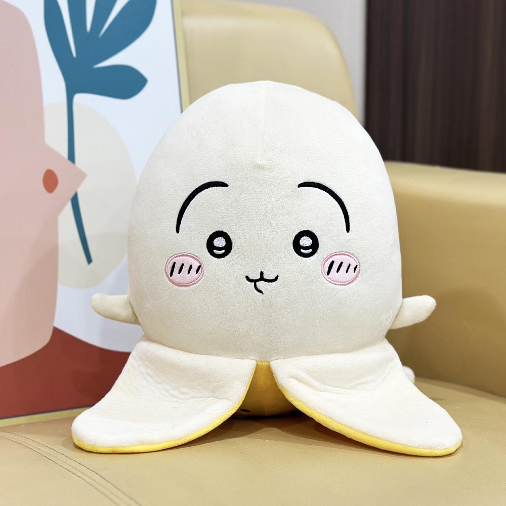 Cute Peeled Banana Plush Toys Fruit Banana Plush Dolls Throw Pillow Living Room and Bedroom Decoration For Kids Girls Gifts