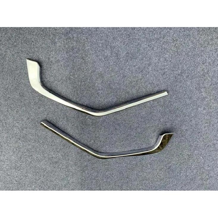 2pcs ABS Chromed Car Front Grill Grille Decorative Cover Trim Strips For Toyota RAV4 XA50     Car Styling Decals