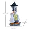 JYL TS/066,Resin Duck Planter Statue Solar Outdoor Light Figurine Duck Sculpture for Garden Scene Decor