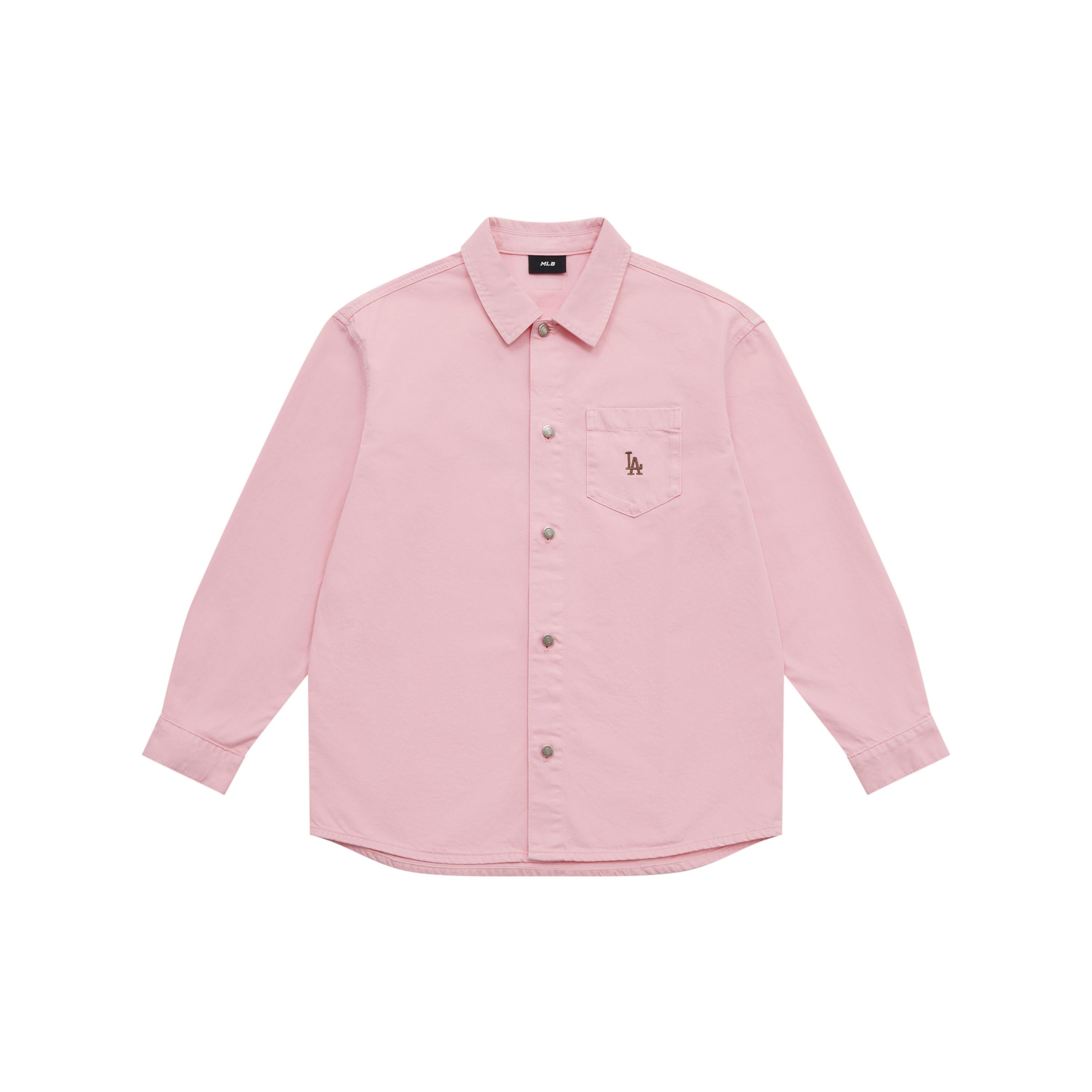 MLB MLB Preppy Style Collection Los Angeles Dodgers SS25 Shirt Unisex Pink 3ADRV0151-07PKS L