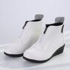 Square dance shoes women's soft-soled middle-heeled sports mother middle-aged dance shoes zipper autumn and winter short boots