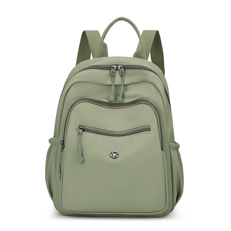 Large capacity women's backpack women's fashion high texture niche work commute solid color outdoor travel backpack