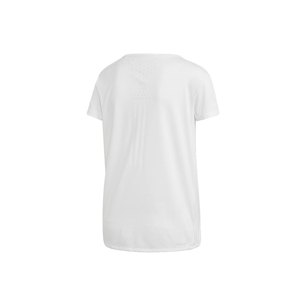 Adidas Chill Tee Breathable Casual Sport Round Neck Short Sleeve Women Tops White EI6382