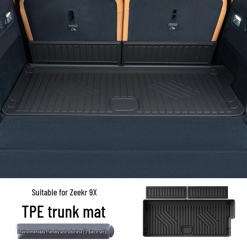 Zeekr 9X Full Coverage TPE Trunk Mat Car Interior Accessory Custom fit 3 штуки