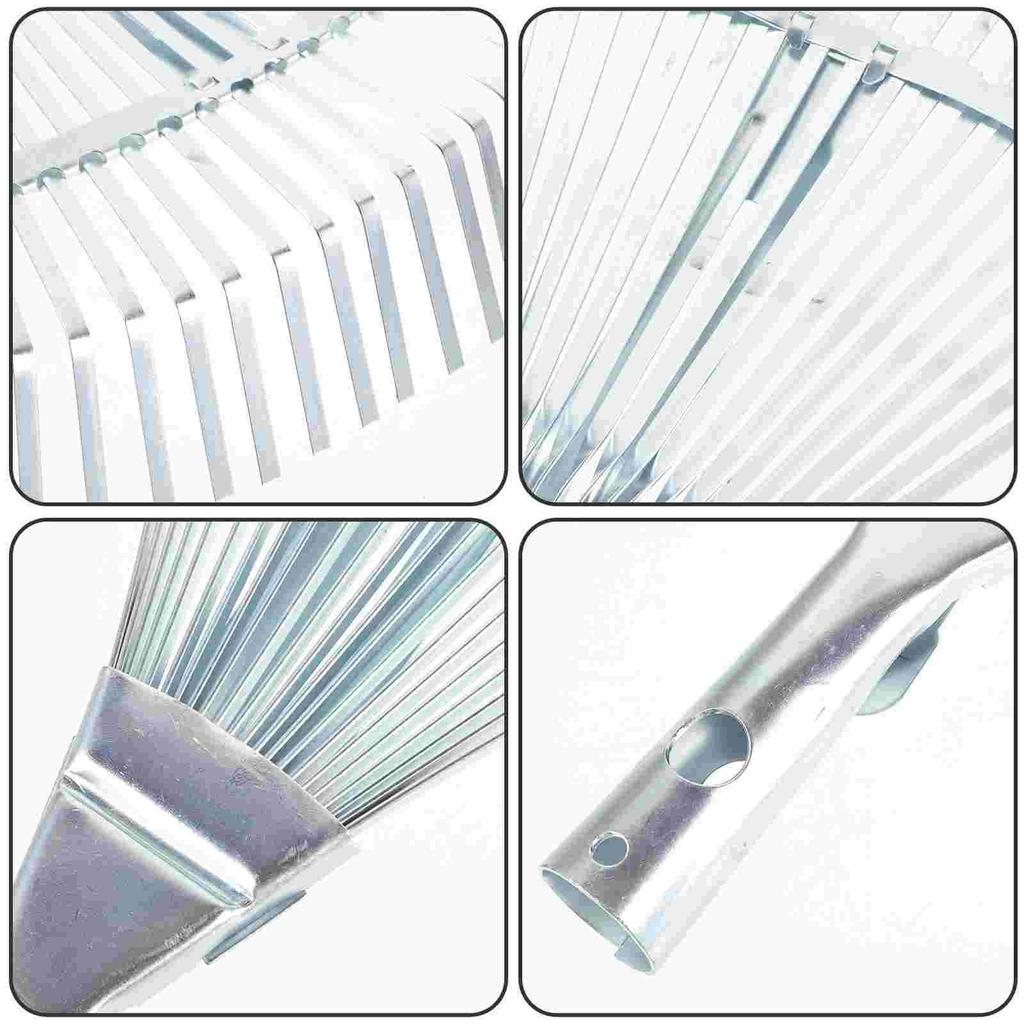 Garden Leaf Rake, Telescopic Metal Rake ,29-46cm Expandable, Adjustable Leaf Rake Garden Camping Rake for Shrub Flower Bed