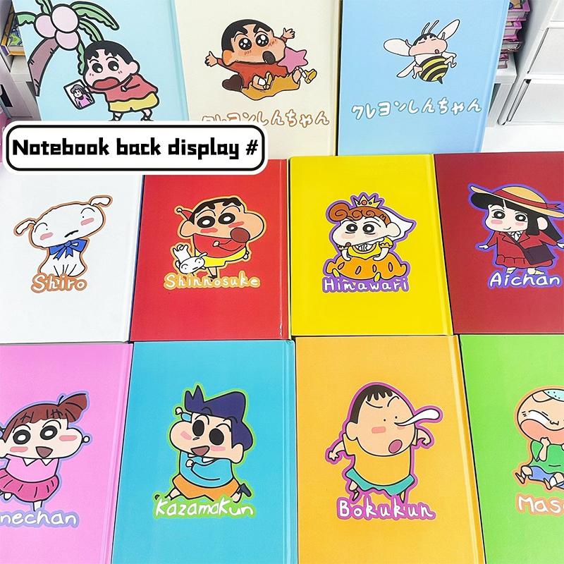 Cartoon Simple A5 Hard Shell Color Page Notebook Kawaii Anime Homework Drawing Student Diary Handbooks Birthday Gifts