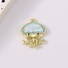 5pcs Cute Crystal Jellyfish Pendant Charms for Jewelry Making Necklace Earrings Bracelet DIY Handmade Accessories