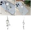 Flocking Snowflake Star Phone Pendant Soft Phone Jewelry Delicate Phone Strap Stylish Phone Decoration for Any Occasion