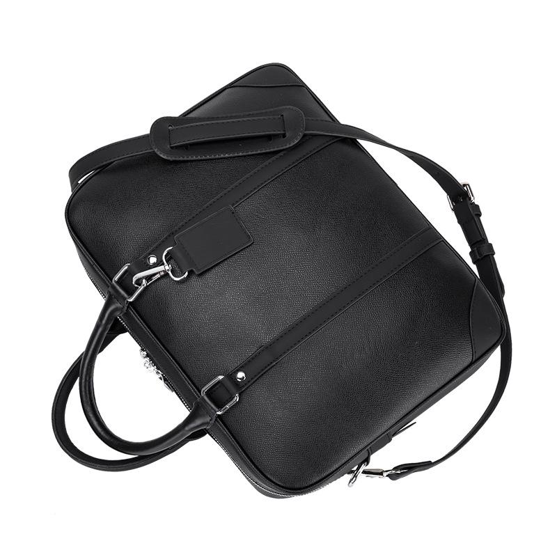 2024 Men's Business Briefcase: European & American Style, Large Capacity, Single Shoulder, Crossbody, Handheld Laptop Bag