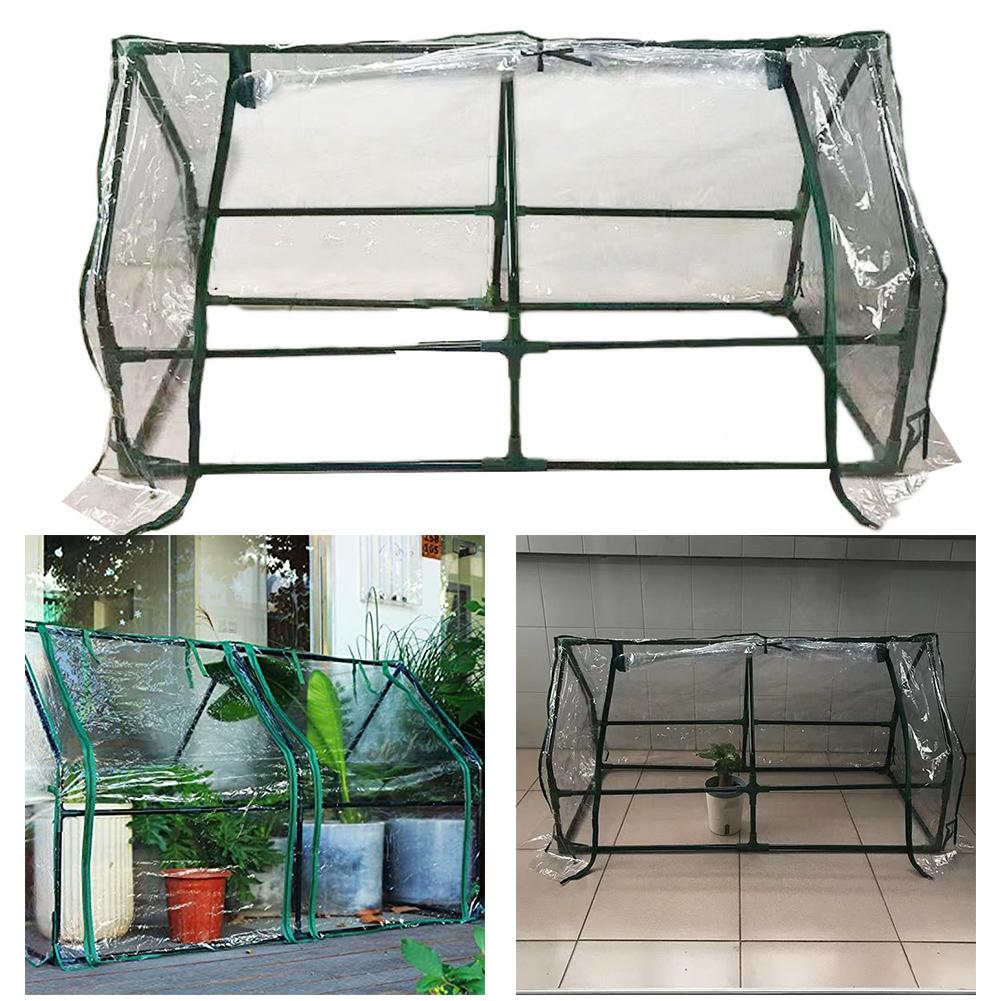 Flower House Cover Green House Cover Rooftop Terrace Balcony Clear Tent UV-resistant Waterproof Mini Greenhouse