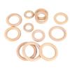 12Pcs Wooden Rings 6 Different Sizes Natural Wood Rings Unfinished Wooden Rings for Crafts Macrame Jewelry Making