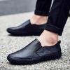 Fashion New Men Loafers Soft Moccasins Fashion Soft Spring Autumn Leather Shoes All-match Men Warm Flats Walking Shoes Large Size 50