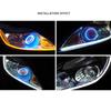 1Pc Multi Color Angel Eye Circle Ring Led Headlight Fog Lamp Double Light Lens