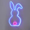   Neon Light Battery Operated Bunny LED Neon Sign Easter Decoration for Bedroom Dorm Easter Party Bar