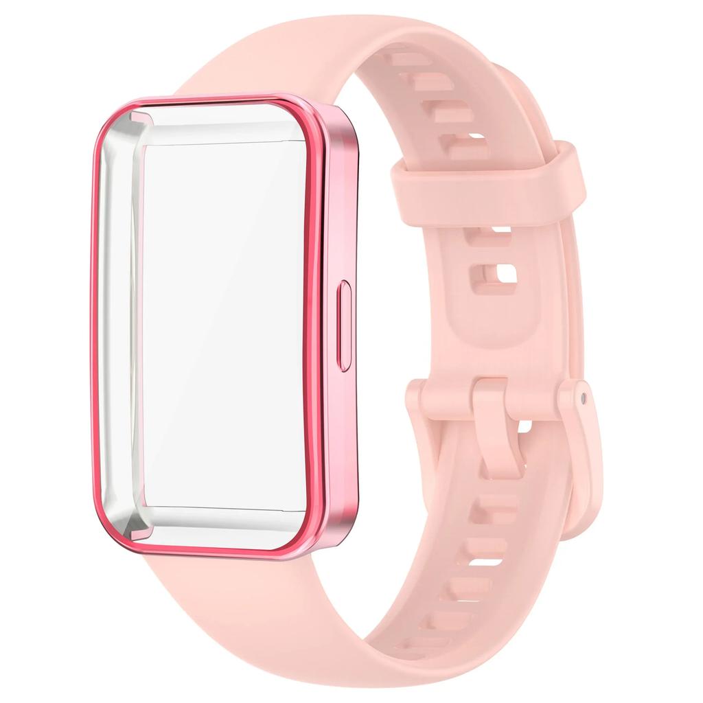 Silicone Watchbands For Huawei Band 9 Strap Replacement Strap For Huawei Band 8 Correa Bracelet Screen Protector Accessories