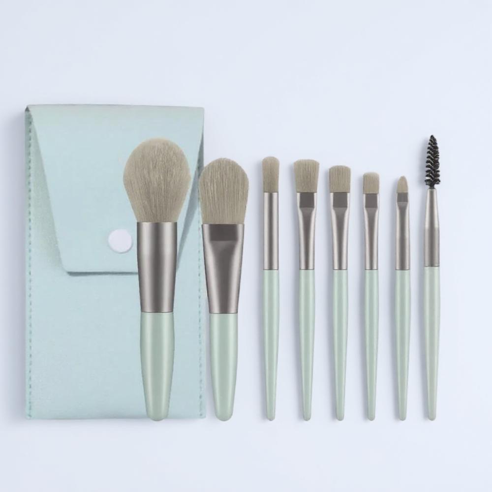 8Pcs Mini Portable Soft Makeup Brushes Set Foundation Eyeshadow Blush Eyelash Lip Concealer Beauty Tools for Travel