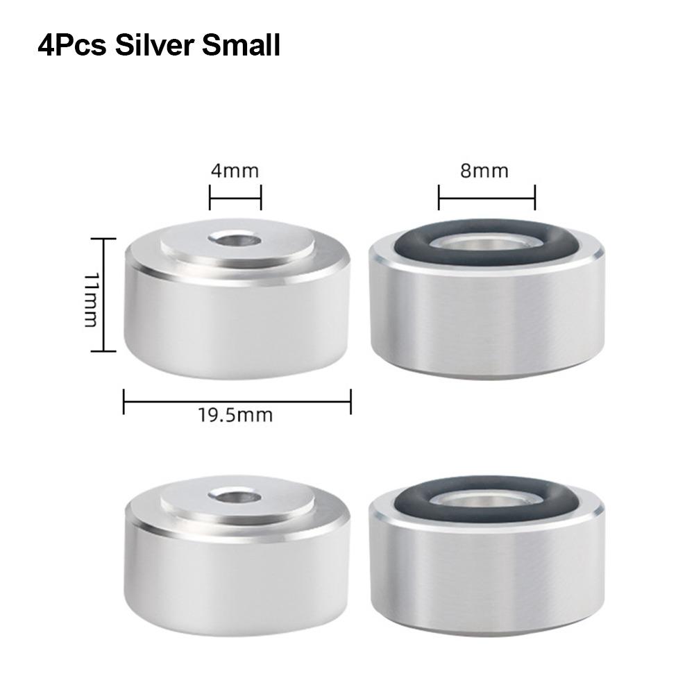 1/4Pcs Aluminum Alloy Feet Pad Isolation Amplifier Base Feet  for Speakers CD Amplifier