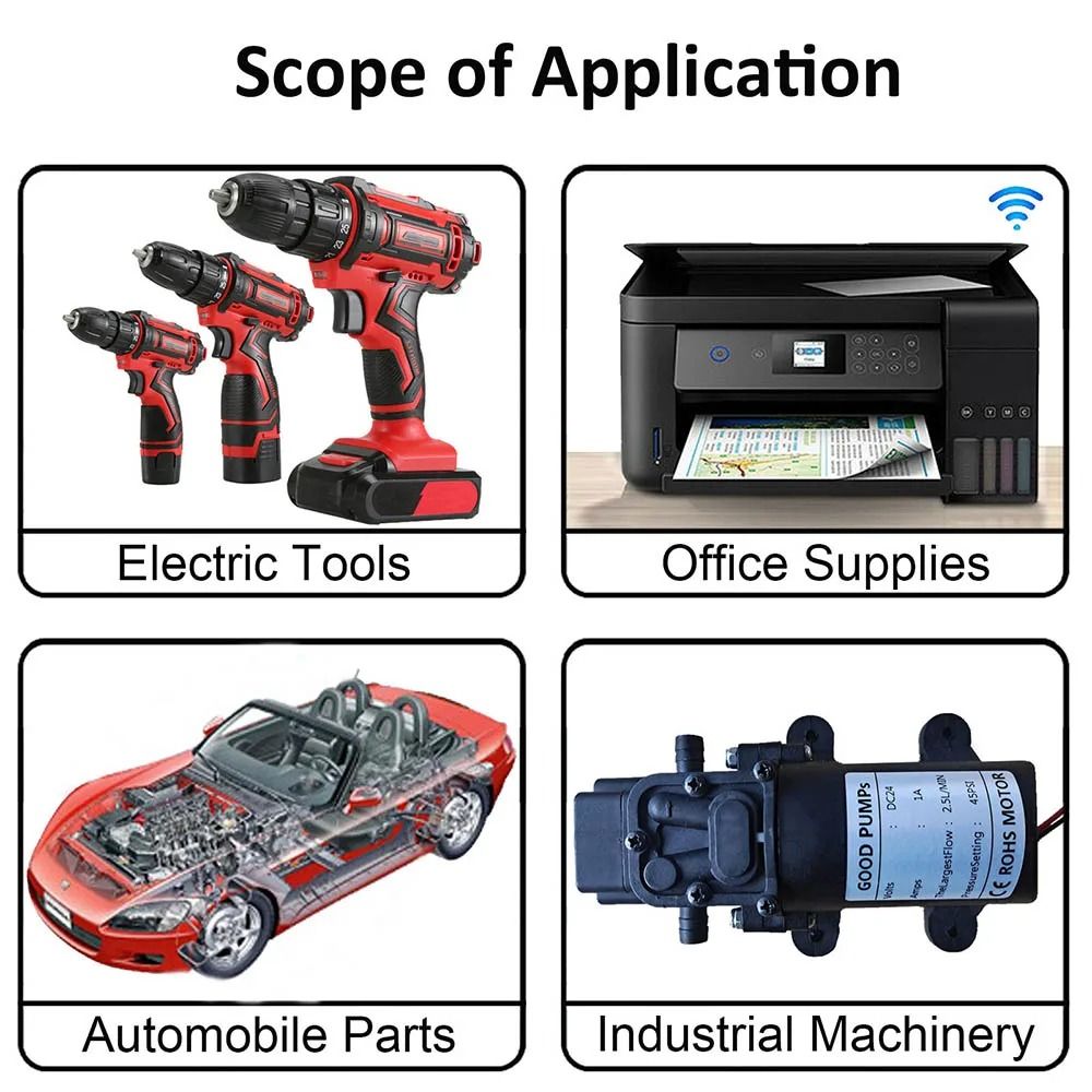 Motor RS550 de 10.8V/12V/14.4V/16.8V/18V//25V para Atornillador Taladro Inalámbrico de Carga
