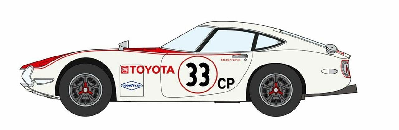 

Hasegawa Toyota 2000GT 1968 SCCA Sports Car Race Plastic Model 20520 1/24 білий
