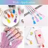 Colorful Transparent Bear Resin Pendant for DIY Jewelry and Keychains