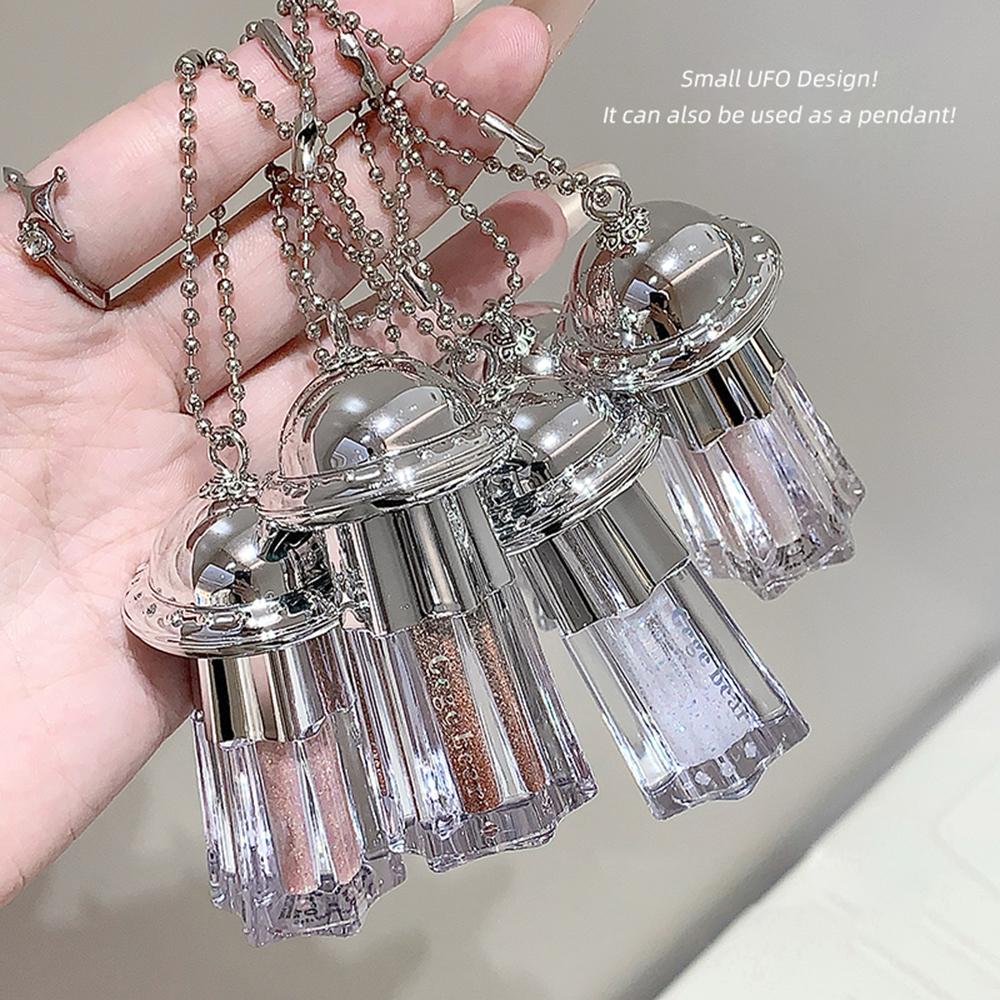 UFO Pendant Shiny Eyeshadow Liquid Gege Bear  Pearlescent Fine Shimmer Brightening Anti-makeup Liquid Eyeshadow