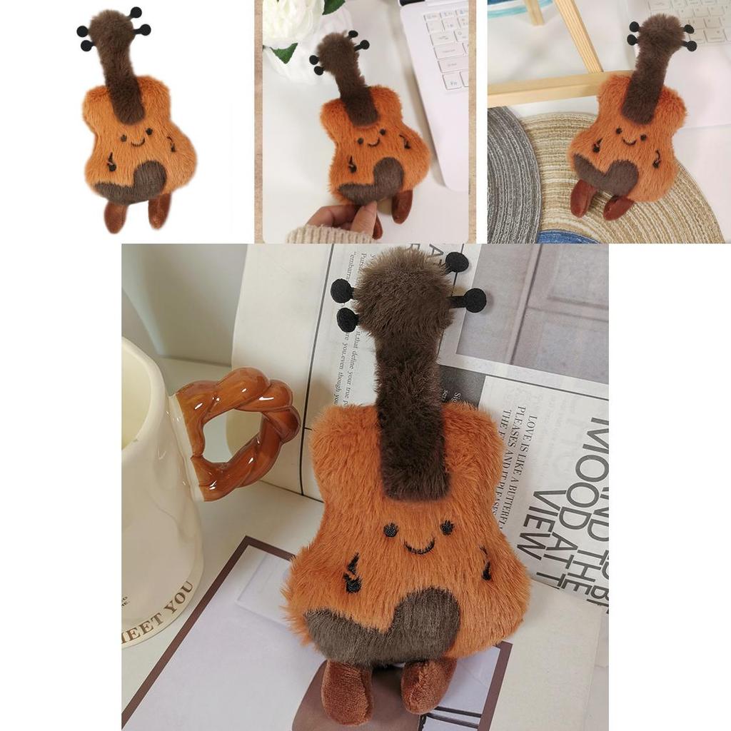 Kulturelles Plüsch-Geigen-Dekor-Spielzeug mit PP-Baumwolle für Musikliebhaber