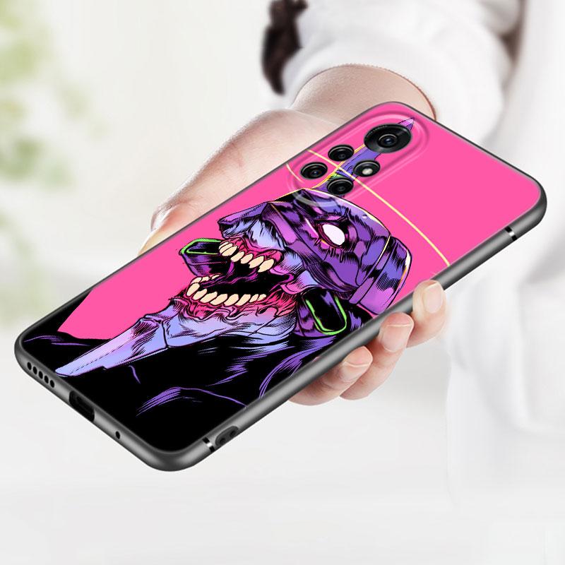 Pouzdro na telefon Anime Girl Mech Pro Huawei Honor 60 50 SE 30S Mate 30 20 10 Lite 40 Nova 9 8 Pro Y60 8i 7i 7SE 5T Premium Černý Kryt