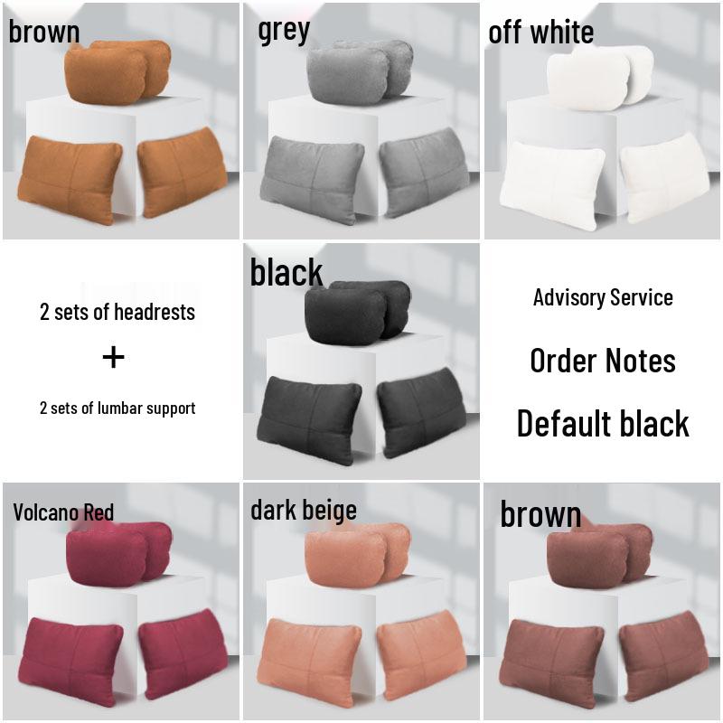 Zeekr X Headrest & Lumbar Support Set: Car Seat & Neck Pillows for Interior Decor.