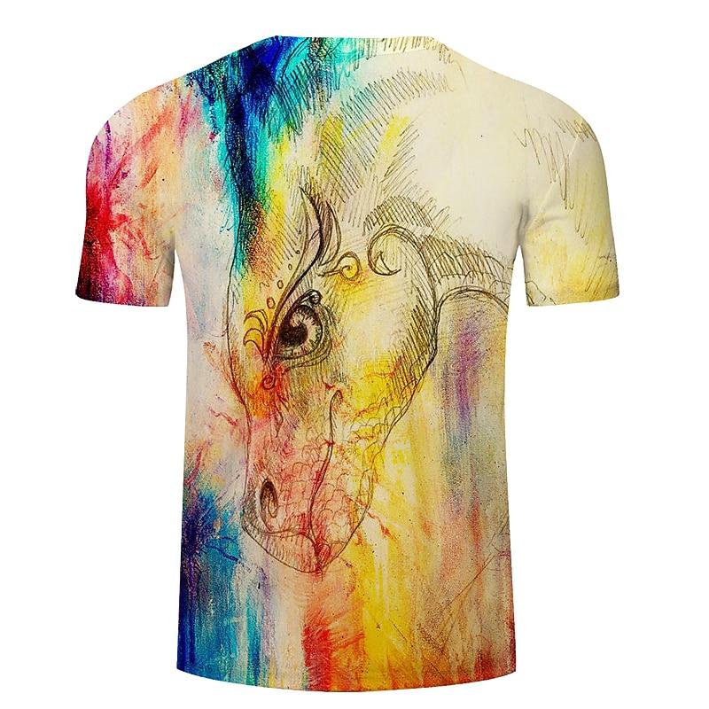 Men's Graphic Animal Wolf T Shirt Tee Top Short Sleeve T Shirt 3D Print Crew Neck Shirt Designer Retro Vintage Casual Sports Outdoor