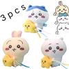 Cute Japanese Kawaii Chiikawa Usaki Selfdeprecat Bear Pendant Plush Toy Doll Cute Bear Schoolbag Hanging Cartoon Rabbit Keychain Gift