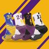 1 Pair Cotton Basketball Socks Non-slip Long Tube-shaped Children Soccer Socks Comfortable Protect Feet Towel Socks Basketball