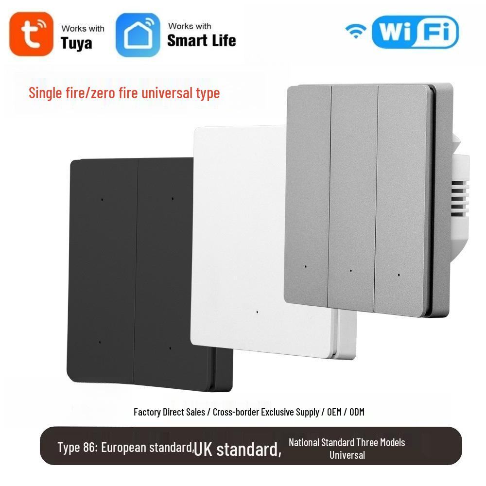 Graffiti Smart WiFi Wall Switch with Alexa Voice Control - EU/UK Standard Buttons