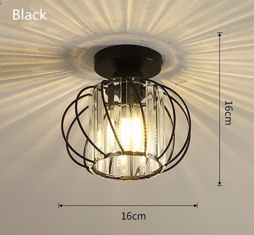 Modern Indoor Ceiling Light AC110v 220v Nordic Crystal Ceiling Lamps Aisle Staircase Ceiling Decoration Lamp E27 Surface Light