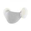 WTEMPO 1PC Winter Warm Plush Cute Earmuffs Simple Solid Color Three-dimensional Shape Your Face Face Masks Breathable Windproof Cold-proof Earmuffs